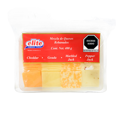 queso-elite-mezcla-de-quesos-gouda-marbled-pepper-cheddar-rebanado
