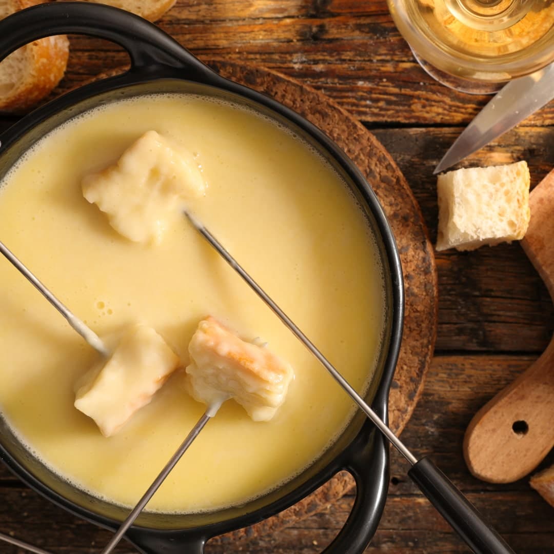 que contiene el fondue